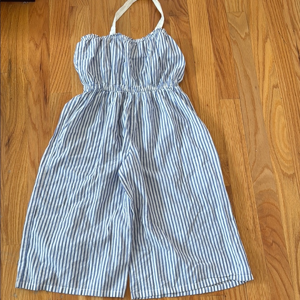 Janie and Jack Blue Striped Outfit - Picture 1 of 3